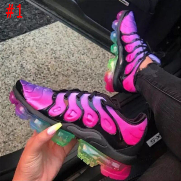 Color lace-up women's shoes sports casual shoes women's new air cushion single shoes caterpillar