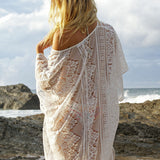 Lace seaside holiday dresses are popular for women's wear