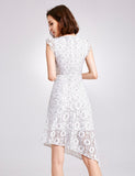 Hot summer new white v-neck lace dress dress