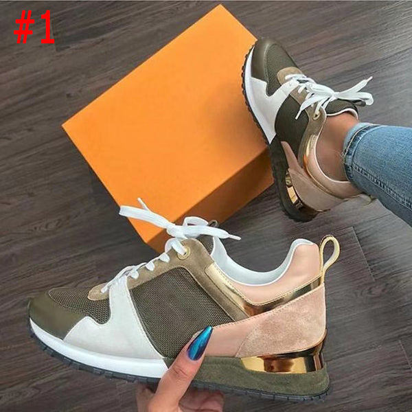New style large size casual women's sports single shoes low-cut color matching women's shoes