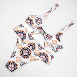 2020 new women's style lace bow split bikini two-piece suit