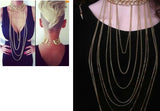 SEXY TASSEL EXAGGERATED BODY CHAIN NECKLACE SWEATER CHAIN