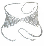 New retro exaggerated cutout bra chain sexy hand-woven body chain