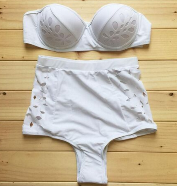 White swimsuit bikini