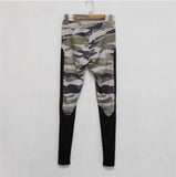 Camouflage color matching exercise pants leggings