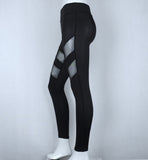 Big yards perspective splicing hollow out fitness leggings