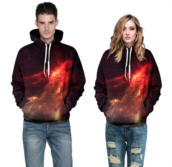 The new fashionable flame star prints women loose sweater