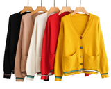 The new fall/winter hot sellers are long-sleeved v-neck jackets
