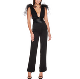 Spring and summer mesh stitching long jumpsuit soft slim high waist pants Siamese women hot sale