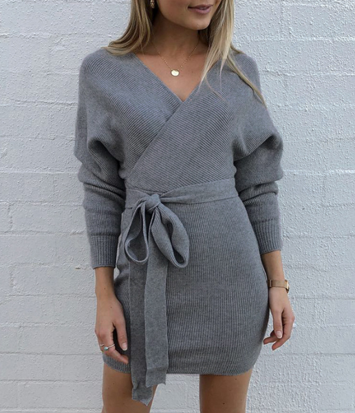 Sexy Body Sweater Loose Bandage Dress Hot Sale