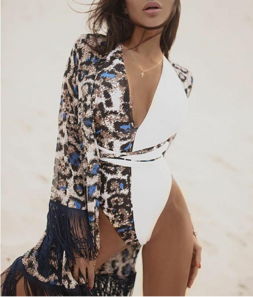 New fashion beach sunscreen blouse sexy women's fashion color blouse