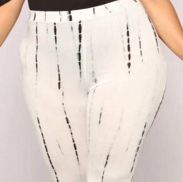 Explosive sexy tight-fitting printed plus size casual pants