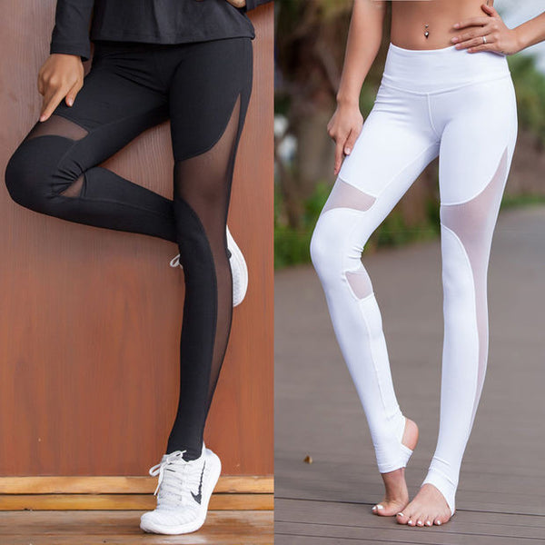 Curve Women Sport Fitness Leggings Elastic Gym Capris hollow out Tight Leggings Coast the same style Yoga pants